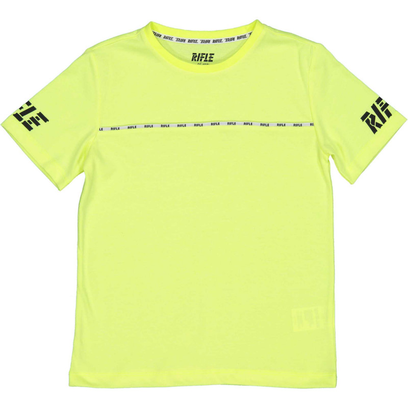 Βαμβακερό αθλητικό μπλουζάκι με μαύρα γράμματα, πράσινο  230956