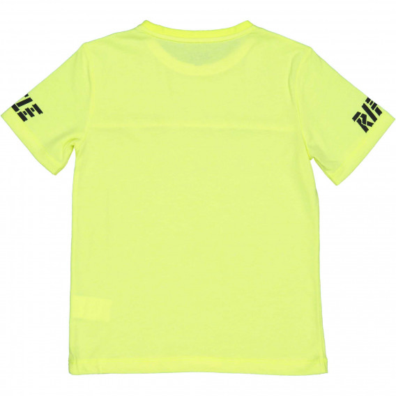 Βαμβακερό αθλητικό μπλουζάκι με μαύρα γράμματα, πράσινο Rifle 230957 2
