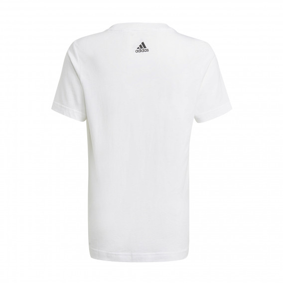 Graphic Tee βαμβακερό μπλουζάκι, λευκό Adidas 231011 2