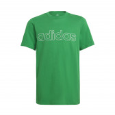 Βαμβακερό μπλουζάκι με λογότυπο Essentials, πράσινο Adidas 231034 