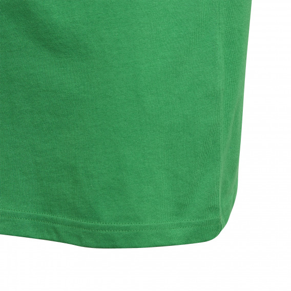 Βαμβακερό μπλουζάκι με λογότυπο Essentials, πράσινο Adidas 231037 4