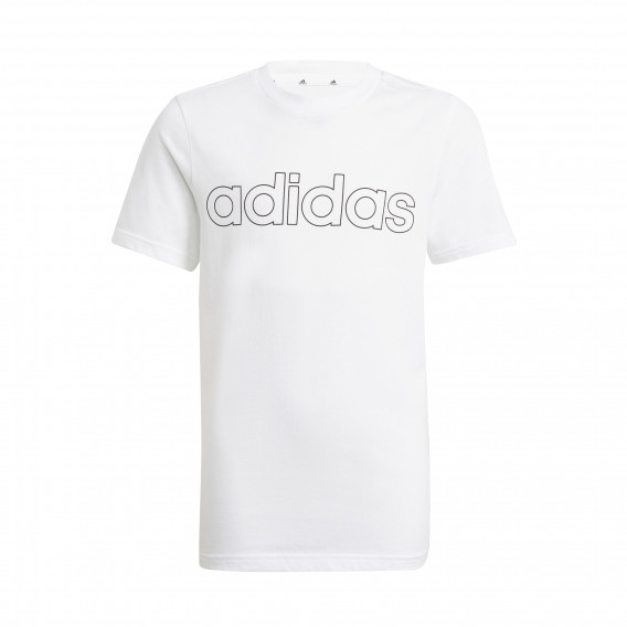 Essentials βαμβακερό μπλουζάκι, λευκό Adidas 231088 