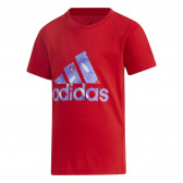 Μπλουζάκι με το λογότυπο της μάρκας, κόκκινο Adidas 231133 