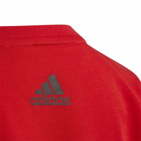 Μπλουζάκι με το λογότυπο της μάρκας, κόκκινο Adidas 231136 4