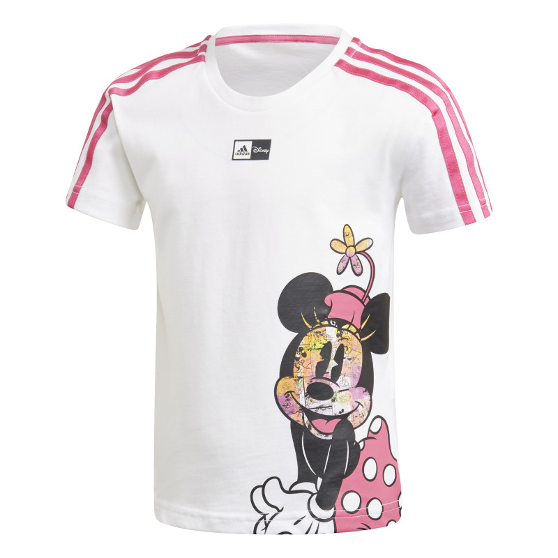 Βαμβακερό μπλουζάκι με τύπωμα Minnie Mouse σε λευκό χρώμα  231138