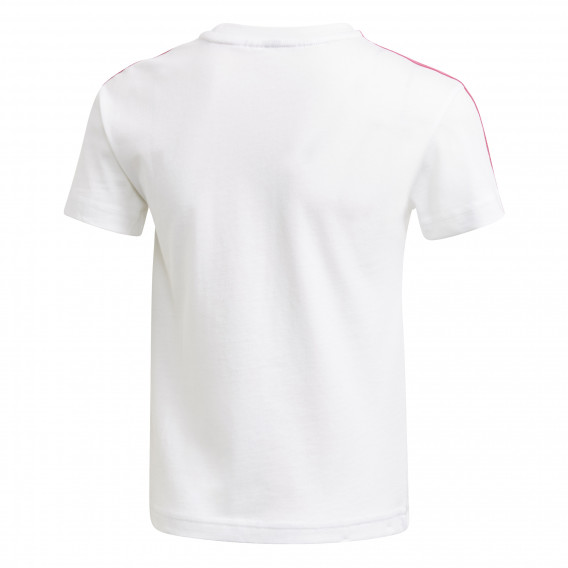 Βαμβακερό μπλουζάκι με τύπωμα Minnie Mouse σε λευκό χρώμα Adidas 231139 2