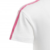 Βαμβακερό μπλουζάκι με τύπωμα Minnie Mouse σε λευκό χρώμα Adidas 231142 5