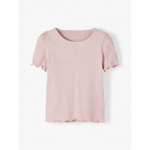 Μπλούζα από οργανικό βαμβάκι με μανίκια, ροζ Name it 231328 