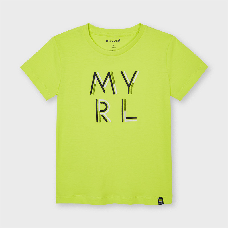 Βαμβακερό μπλουζάκι με το λογότυπο της μάρκας, κίτρινο  231360