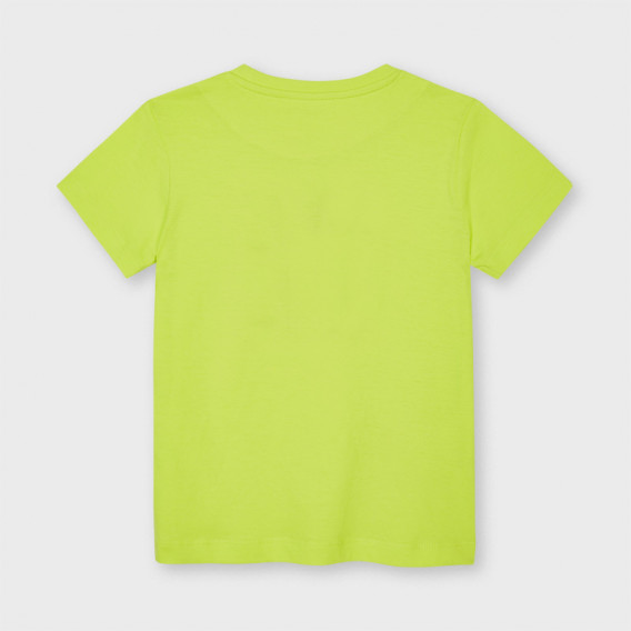 Βαμβακερό μπλουζάκι με το λογότυπο της μάρκας, κίτρινο Mayoral 231361 2