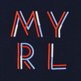 Βαμβακερό μπλουζάκι με το λογότυπο της μάρκας σε σκούρο μπλε χρώμα Mayoral 231365 3