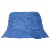 Βαμβακερό μπλε καπέλο για αγόρι Benetton 231753 3