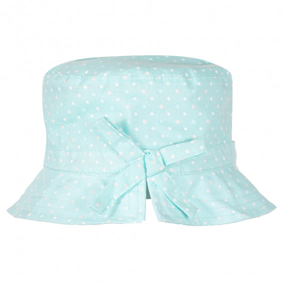 Βαμβακερό μπλε καπέλο για κορίτσι Benetton 231758 2