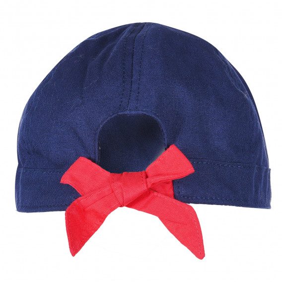 Βαμβακερό καπέλο για κορίτσι, σε μπλε Benetton 231767 2