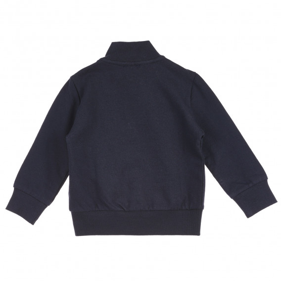 Μακρυμάνικο μπλε βαμβακερό πουλόβερ για κοριτσάκι Chicco 231799 3