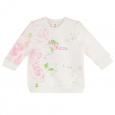 Βαμβακερή μπλούζα με μακριά μανίκια και όμορφα λουλούδια για κοριτσάκι Chicco 231802 2