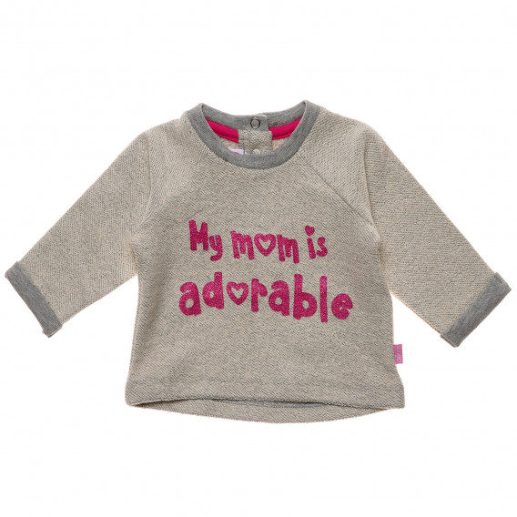Μακρυμάνικη βαμβακερή μπλούζα για μωρό με στάμπα Chicco 232014 