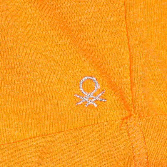 Σορτς με το λογότυπο της μάρκας για ένα μωρό, πορτοκαλί Benetton 232091 2