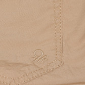 Βαμβακερό παντελόνι, σε μπεζ Benetton 232179 3