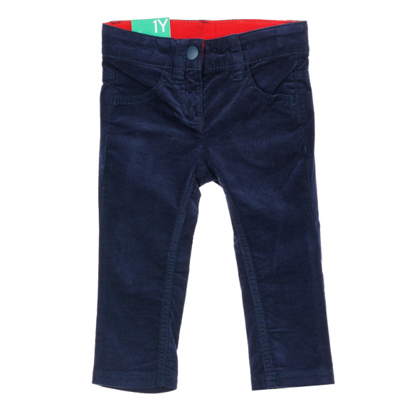 Βαμβακερό τζιν παντελόνι για μωρό, σε σκούρο μπλε χρώμα Benetton 232252 