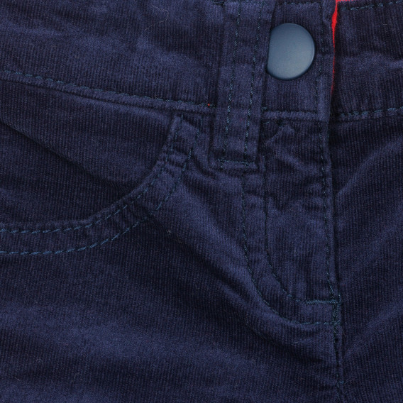 Βαμβακερό τζιν παντελόνι για μωρό, σε σκούρο μπλε χρώμα Benetton 232253 2