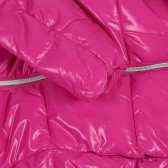 Μπουφάν με κουκούλα και φερμουάρ σε όλο το μήκος, ροζ Benetton 232418 3