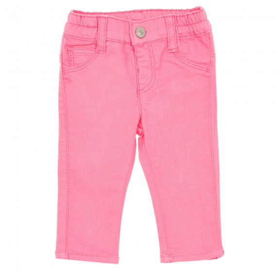 Παντελόνι με διακοσμητικές τσέπες για μωρό, σε ροζ χρώμα Benetton 232420 