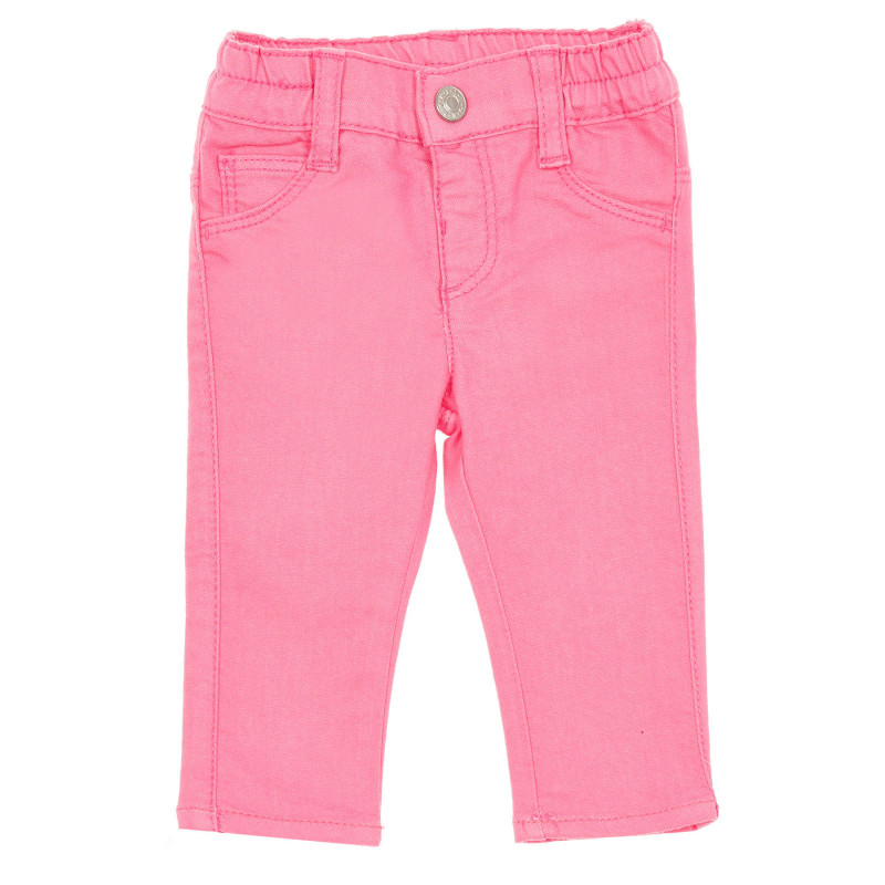 Παντελόνι με διακοσμητικές τσέπες για μωρό, σε ροζ χρώμα  232420