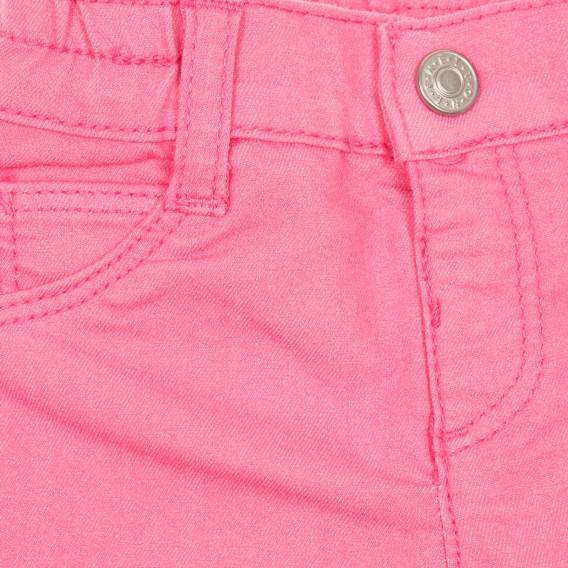 Παντελόνι με διακοσμητικές τσέπες για μωρό, σε ροζ χρώμα Benetton 232421 2