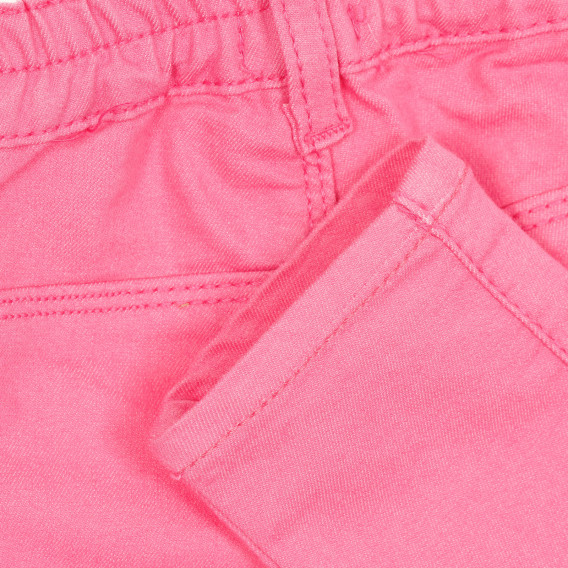 Παντελόνι με διακοσμητικές τσέπες για μωρό, σε ροζ χρώμα Benetton 232422 3