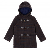 Παλτό με φερμουάρ, κουκούλα και κουμπιά με δύο μπροστινές τσέπες Benetton 232520 