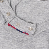 Βαμβακερή μπλούζα με γραφιστική στάμπα για μωρό, σε γκρι χρώμα Benetton 232542 3