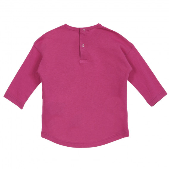 Βαμβακερή μπλούζα με το μικρό μου πόνυ για μωρά, ροζ Benetton 232578 4