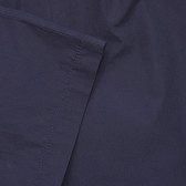 Βαμβακερό παντελόνι 7/8 με σούφρες στη μέση, σκούρο μπλε Benetton 232630 2