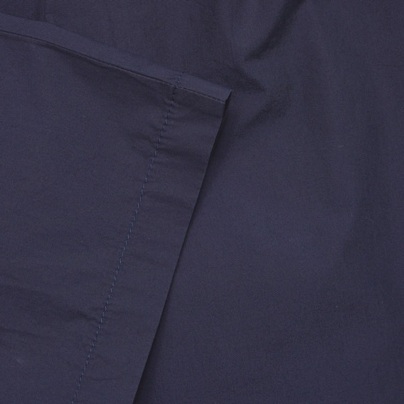 Βαμβακερό παντελόνι 7/8 με σούφρες στη μέση, σκούρο μπλε Benetton 232630 2