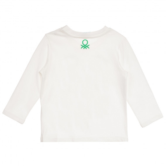 Βαμβακερή μπλούζα με σχέδιο Mickey και Minnie Mouse για μωρό, λευκή Benetton 232734 3
