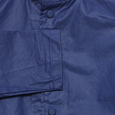Μπουφάν με κουκούλα και κουμπιά σε όλο το μήκος, σκούρο μπλε Benetton 232748 3