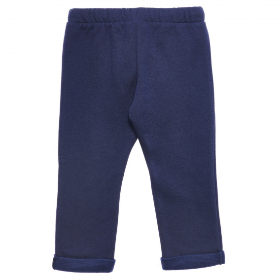 Σπορ παντελόνι με το λογότυπο της μάρκας για μωρό, σκούρο μπλε Benetton 232782 4