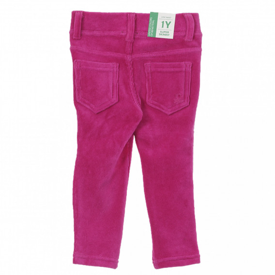Παντελόνι τζιν μωρού, ροζ Benetton 232836 3