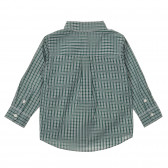 Βαμβακερό καρό πουκάμισο με το λογότυπο της μάρκας, πράσινο Benetton 232872 4