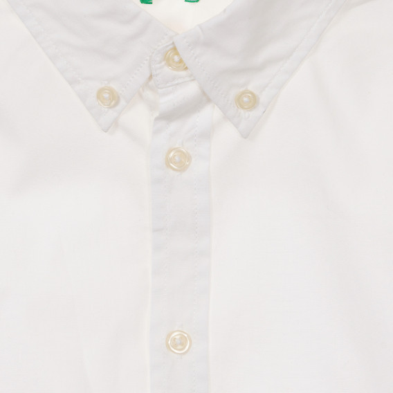 Πουκάμισο με γιακά και κουμπιά, λευκό Benetton 232890 2