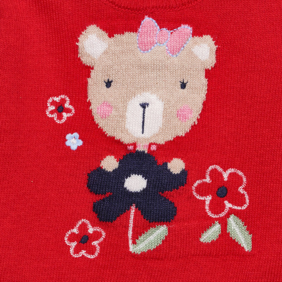 Βρεφικό πουλόβερ για κορίτσι, με σχέδιο αρκουδάκι Chicco 232962 2