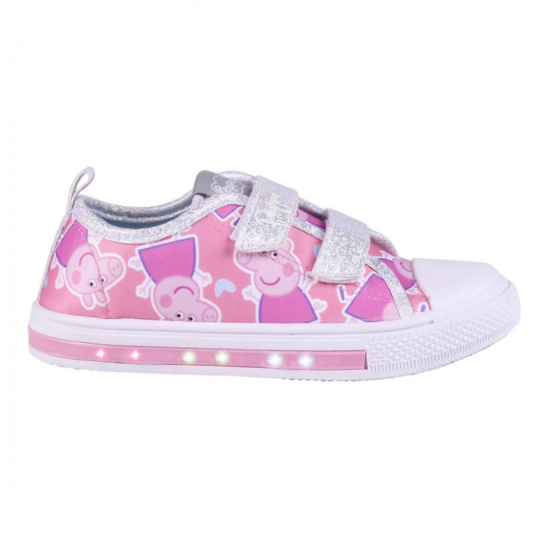 Φωτεινά πάνινα παπούτσια Peppa Pig, ροζ  233051
