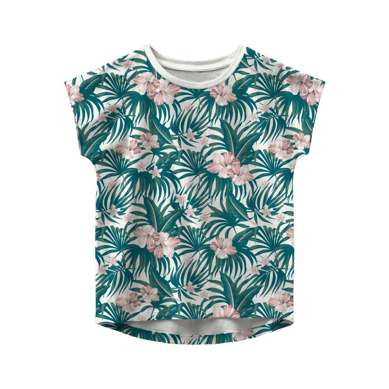 Μπλουζάκι από οργανικό βαμβάκι με λουλουδάτη εκτύπωση, ροζ  233308