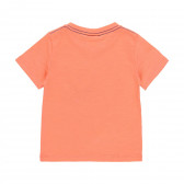 Βαμβακερό μπλουζάκι με τυπωμένη σαύρα, πορτοκαλί Boboli 233466 2