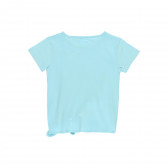 Βαμβακερό μπλουζάκι με τύπωμα και λεζάντα, μπλε Boboli 233494 2