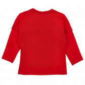 Βαμβακερή μπλούζα με γραφιστική σχεδίαση για μωρό, κόκκινη Benetton 233938 3