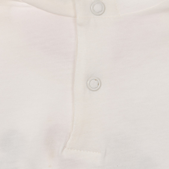 Βαμβακερή μπλούζα με σχέδιο Mickey και Minnie Mouse για μωρό σε λευκό χρώμα Benetton 233950 4