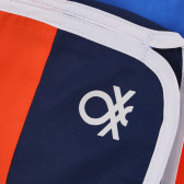 Μαγιό με το λογότυπο της μάρκας με πολύχρωμες ρίγες Benetton 234105 4