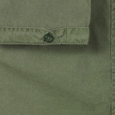 Πουκάμισο με κοντά μανίκια και γραφικό σχέδιο στο πίσω μέρος, σκούρο πράσινο Benetton 234146 3